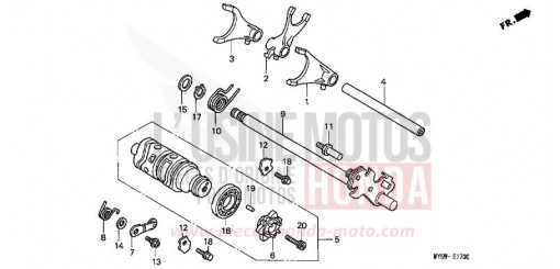 GEARSHIFT DRUM CB500W de 1998